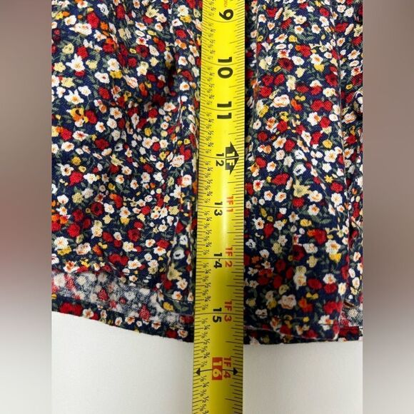 Peaches n Cream Bohemian Floral Print Mini Skirt Front buttons Size S/P - Picture 11 of 15